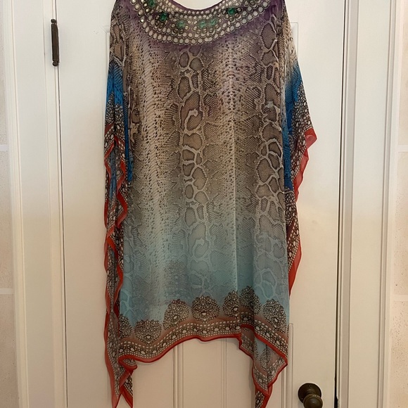 Multi coloured beach cover up - Picture 2 of 3